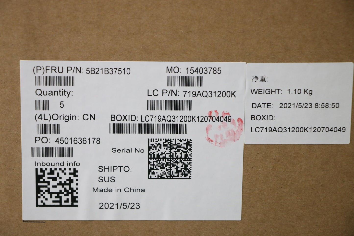 Lenovo Bdplanar Mb L 81Wd Wini71065G7 - 5B21B37510