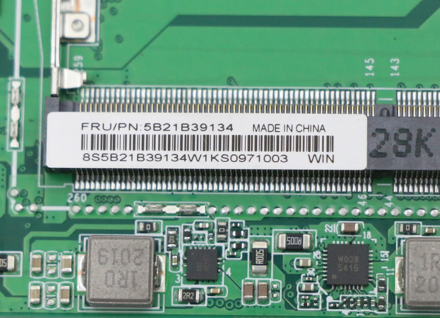 Lenovo Motherboard with i7-10510U, UMA, TPM for Windows - 5B21B39134