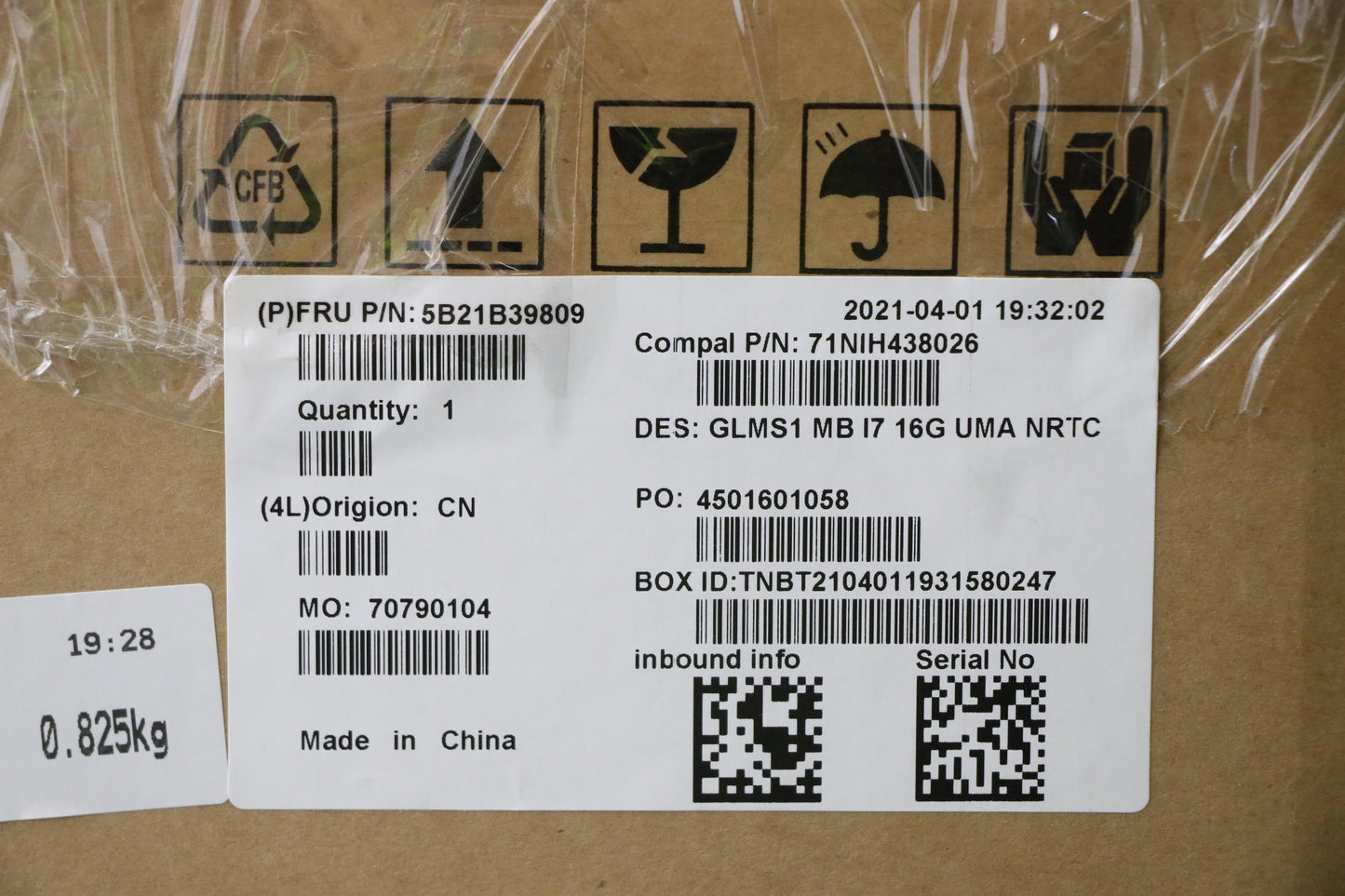 Lenovo Bdplanar Mb C 82Fe Nok I7 Uma_ - 5B21B39809