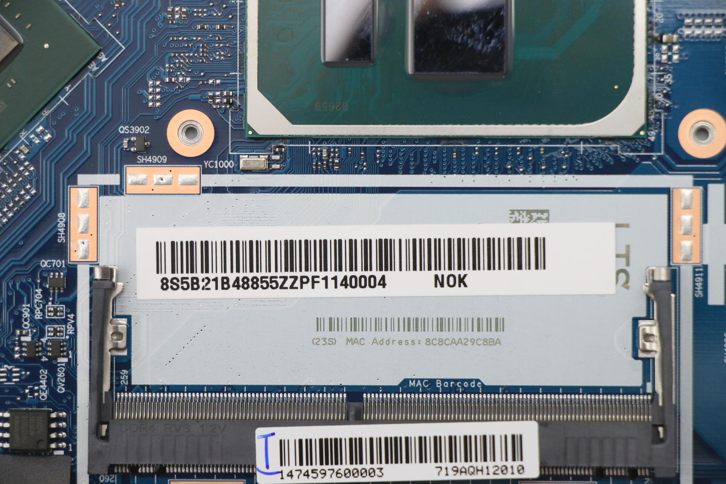Lenovo Bdplanar Mbl81Wenoki71065G7_Mx - 5B21B48855