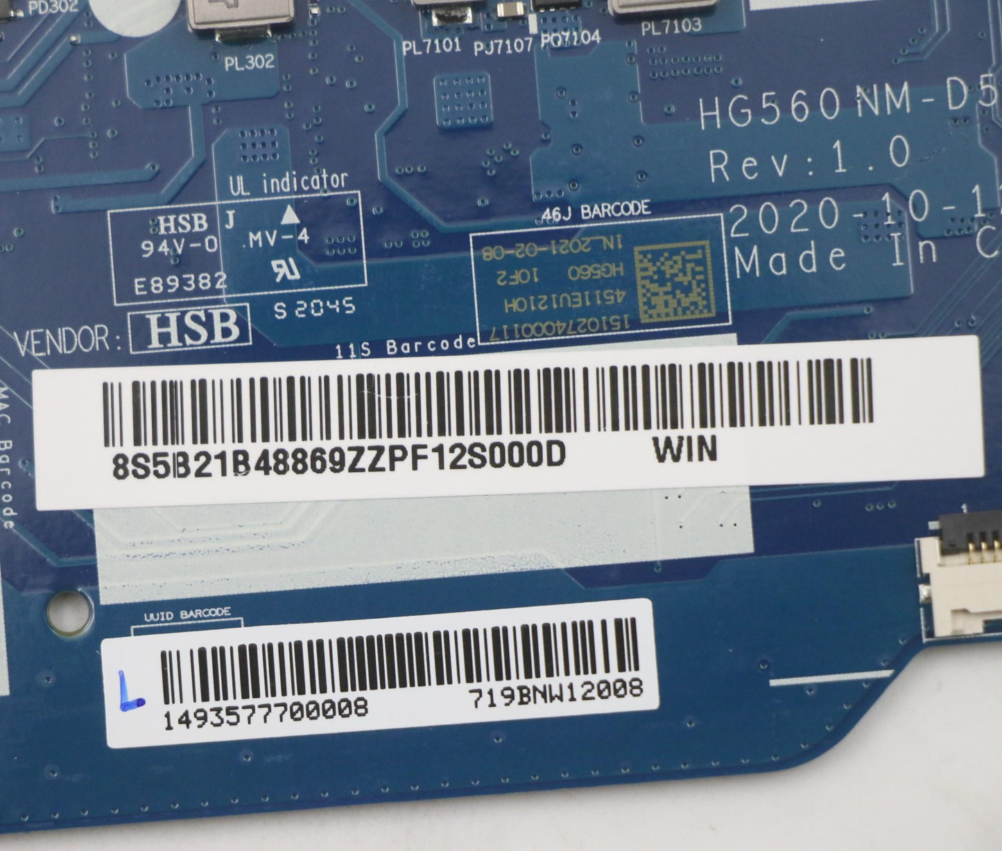 Lenovo Bdplanar Mbl82Hlwini71165G7_Um - 5B21B48869
