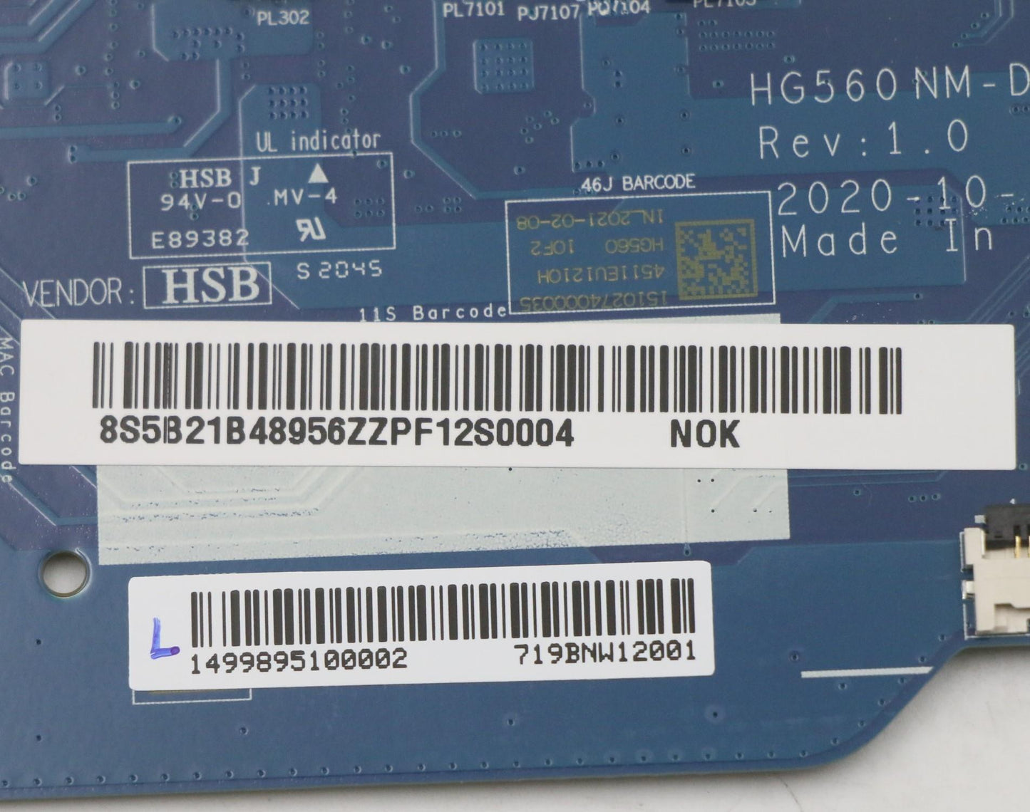 Lenovo Bdplanar Mbl82Hlnoki71165G7_Um - 5B21B48956