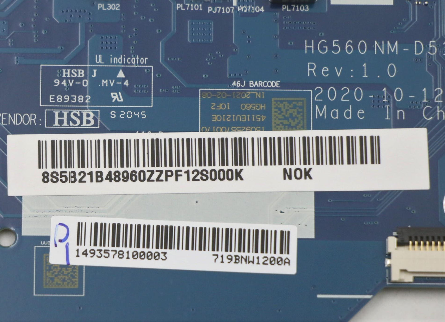 Lenovo Bdplanar Mbl82Hlnok I31115G4_U - 5B21B48960