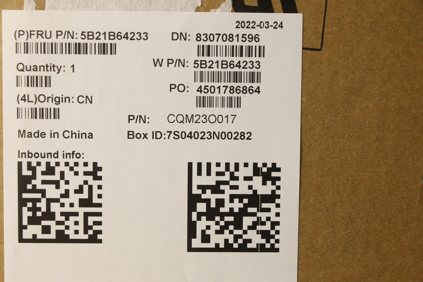 Lenovo Bdplanar Mb W 81M9Nok N5030 Um - 5B21B64233
