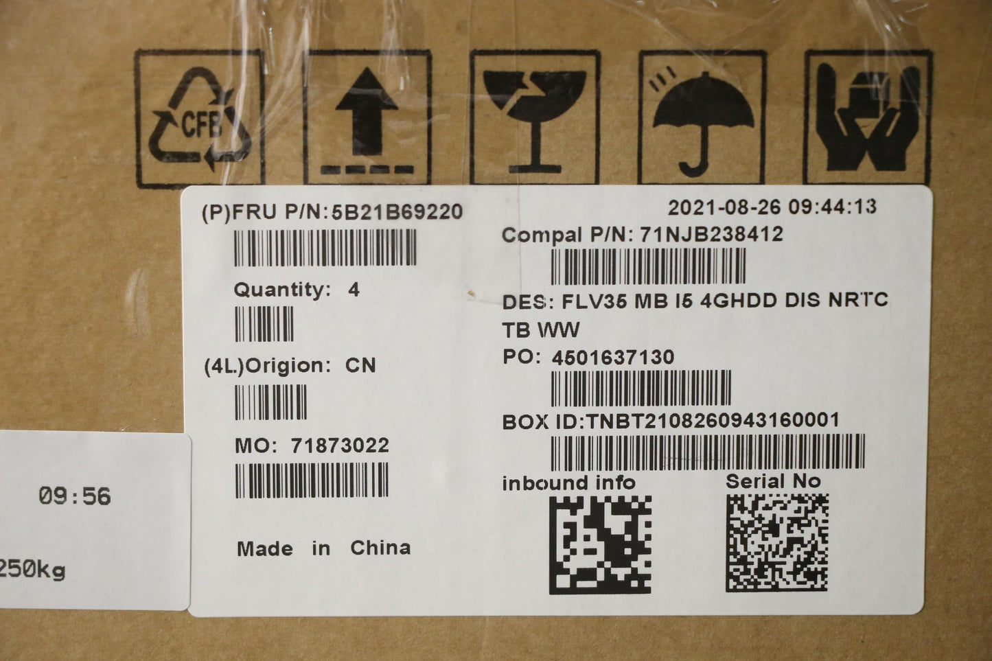Lenovo Bdplanar Mbc20Ve Nok I5 Mx4504 - 5B21B69220