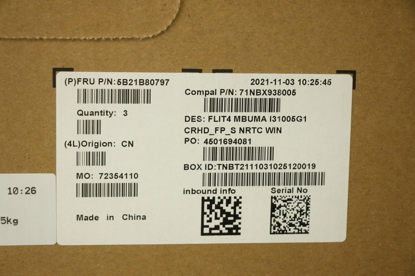 Lenovo Bdplanar Mbc82Hw Wini31005G1Um - 5B21B80797