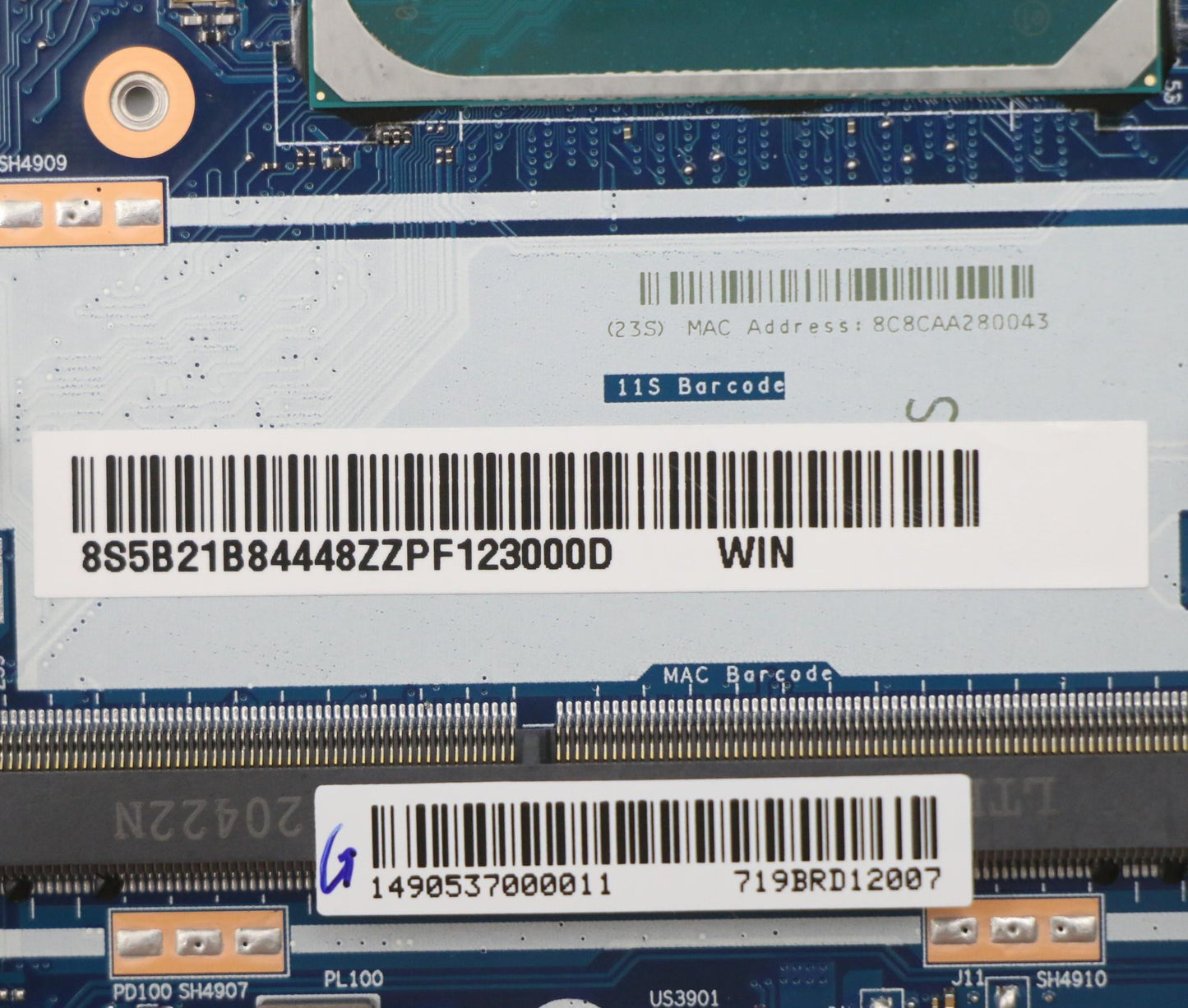 Lenovo Bdplanar Mbl81X8I51135G7_Uma_4 - 5B21B84448