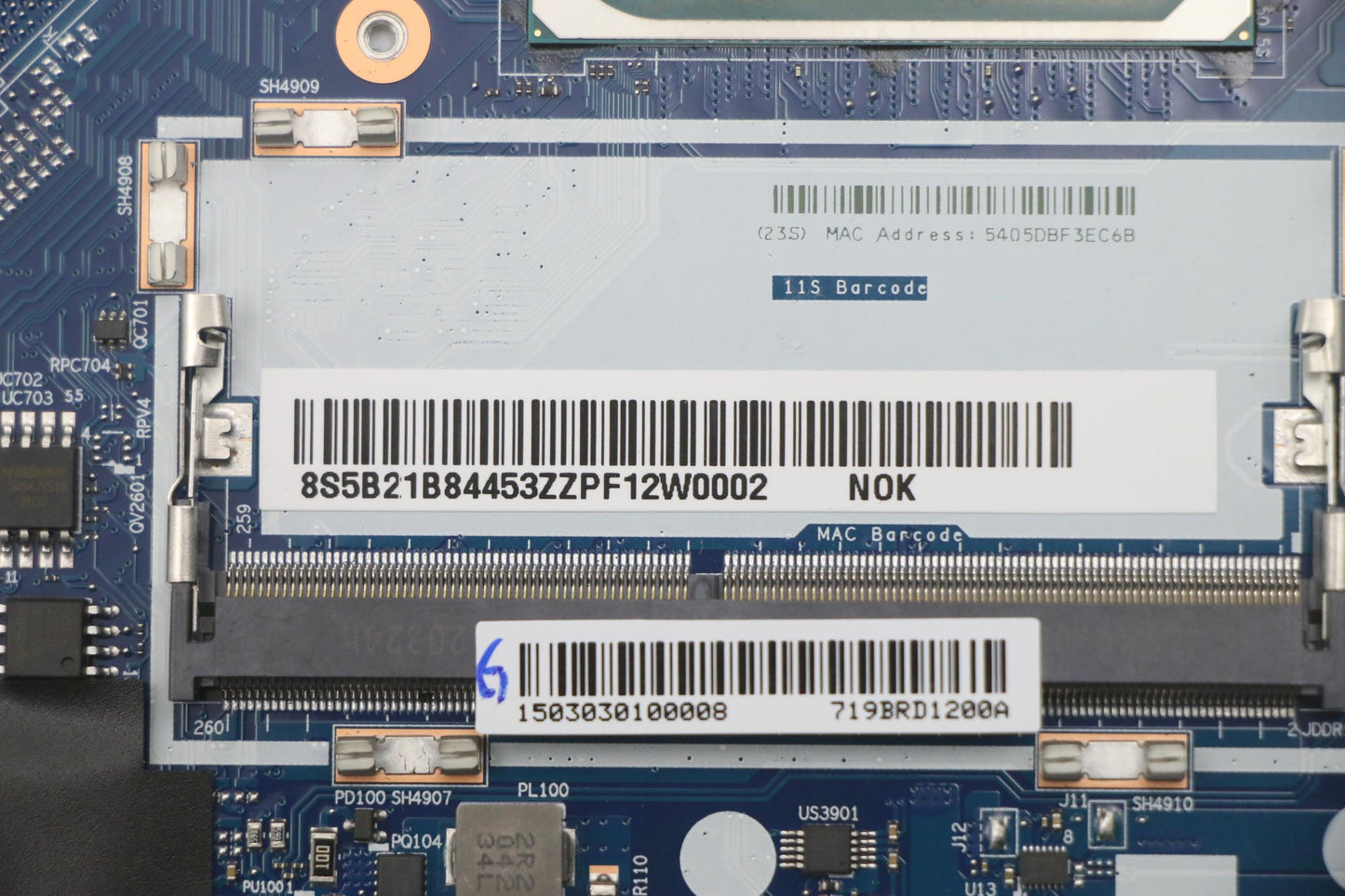 Lenovo Bdplanar Mbl81X8I71165G7_Uma_4 - 5B21B84453