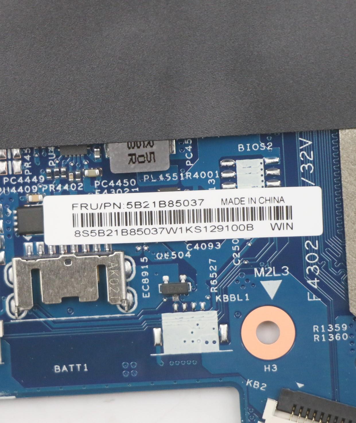 Lenovo Bdplanar Mb W 82Hv Win R55500U - 5B21B85037