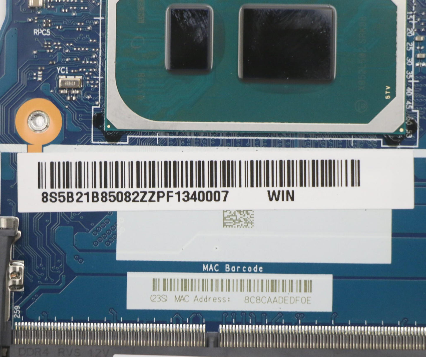 Lenovo Motherboard, i3-1115G4, 4GB, RPMC - 5B21B85082