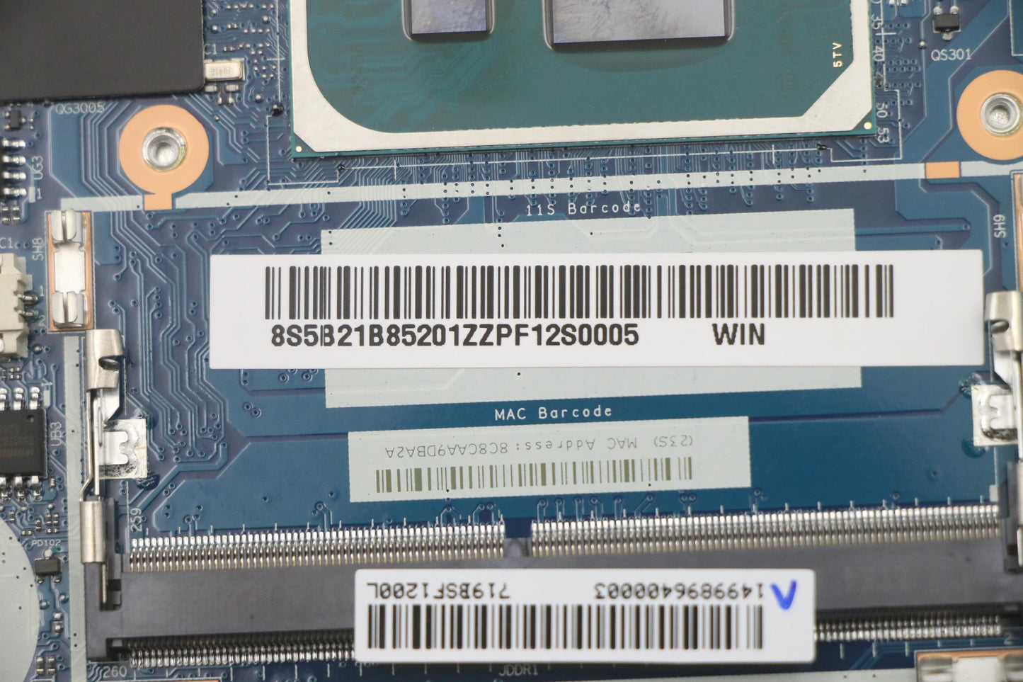 Lenovo Bdplanar Mbl82H7Wini71165G7Mx4 - 5B21B85201