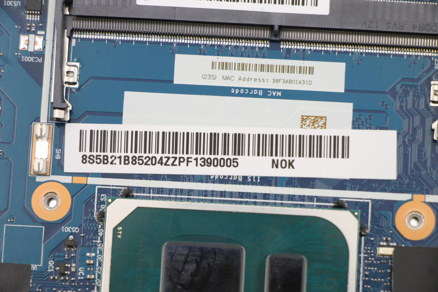 Lenovo Bdplanar Mbl82H7Noki71165G7Mx4 - 5B21B85204