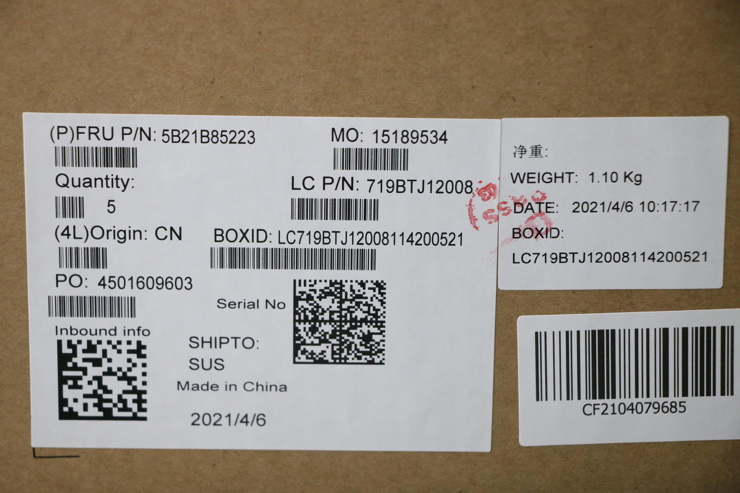 Lenovo Motherboard, R5-5700U, UMA, 4GB RAM, Windows - 5B21B85223