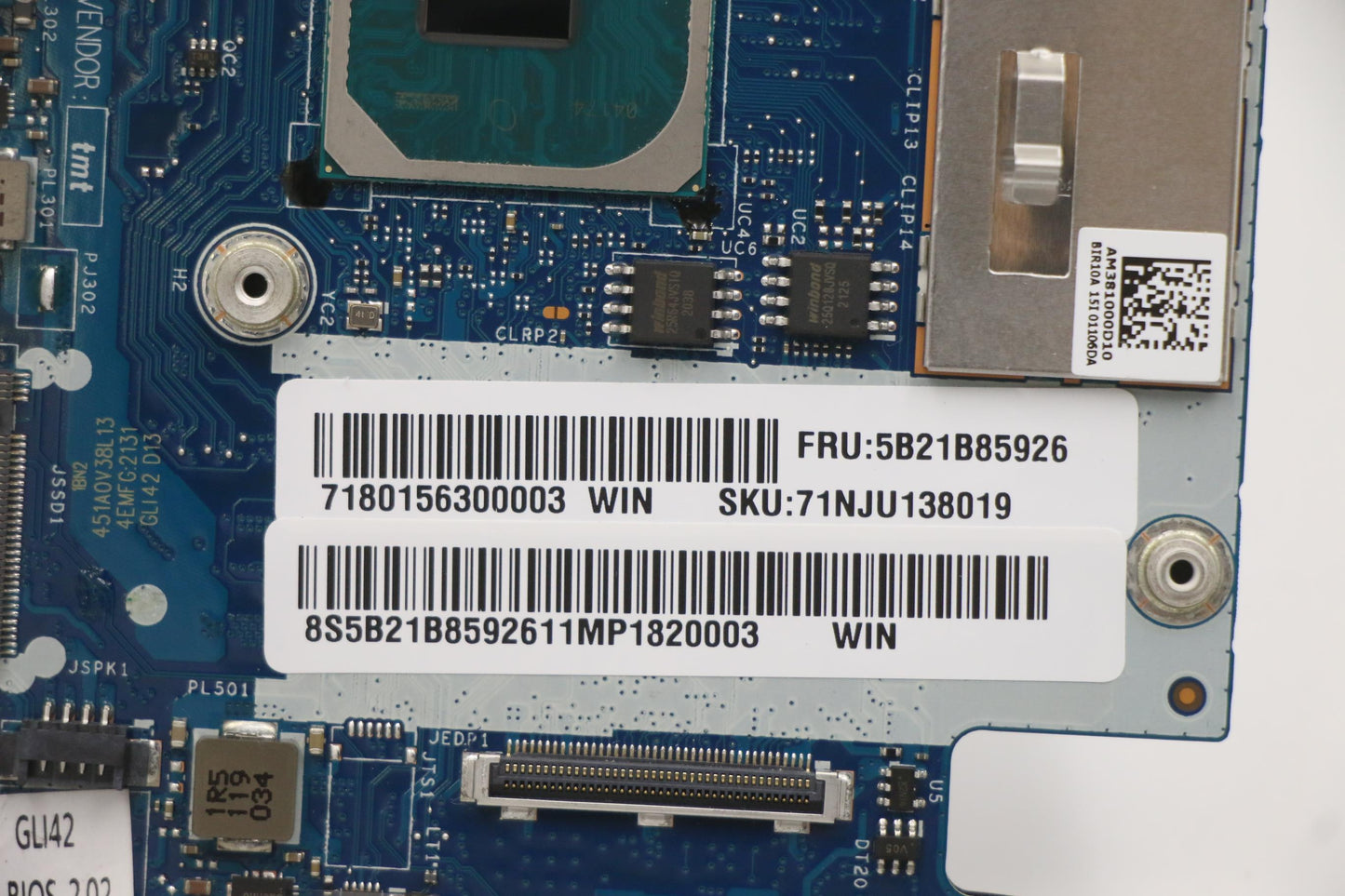 Lenovo Bdplanar Mb C 82L3 Win I5Mx450 - 5B21B85926