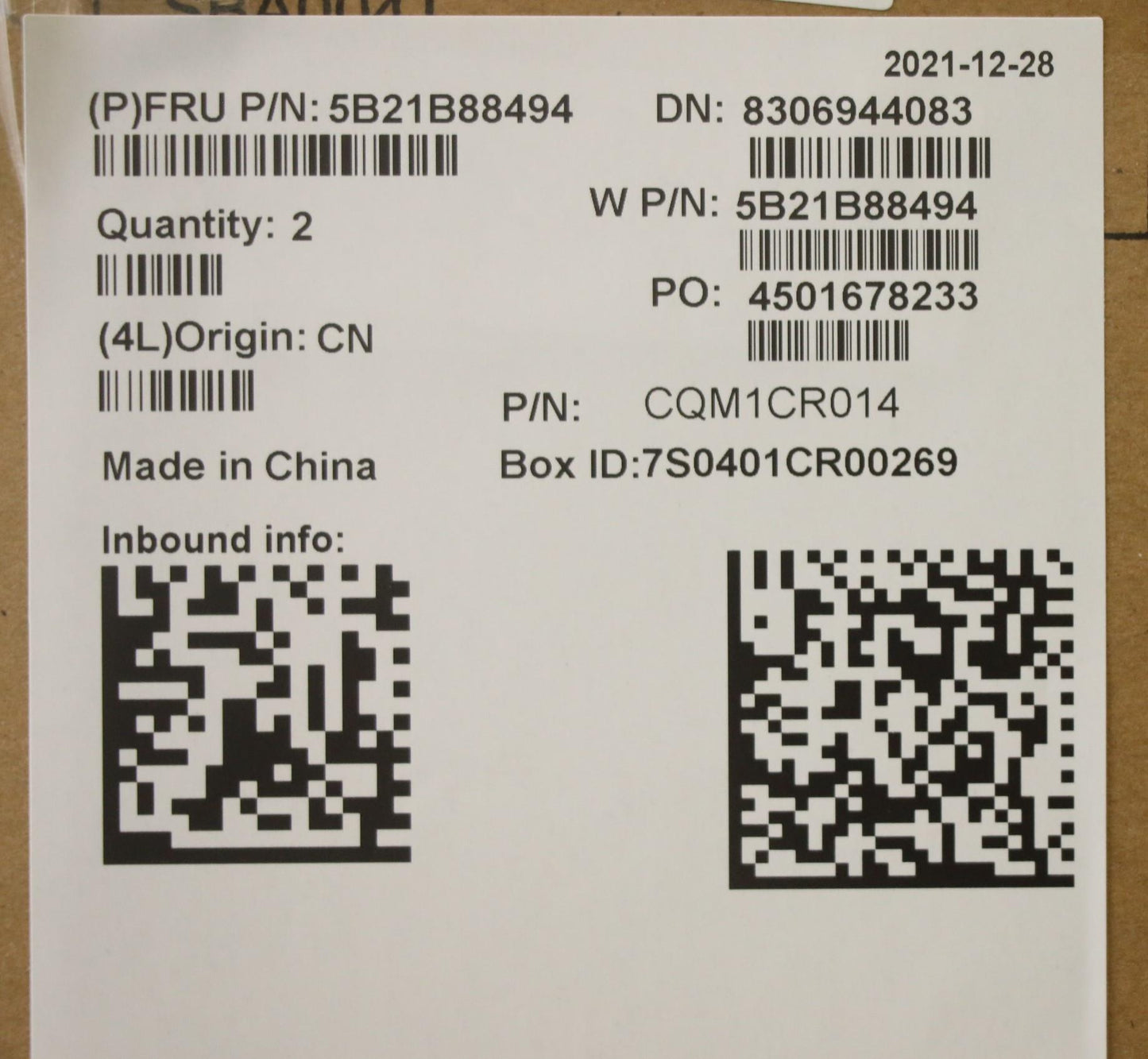 Lenovo Bdplanar Fl Cel6305 4G Ydtl3 W - 5B21B88494
