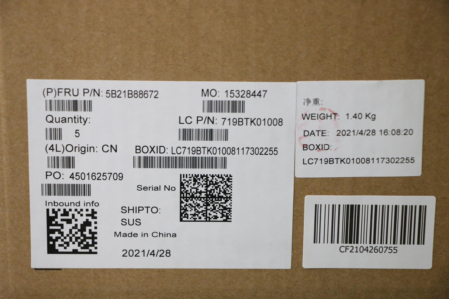 Lenovo Bdplanar Fl I7-1165G7 8G Nok N - 5B21B88672