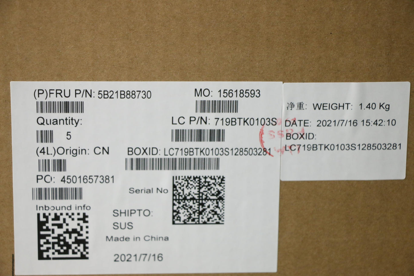 Lenovo Bdplanar Fli5-1145G7 8G Vpwin - 5B21B88730