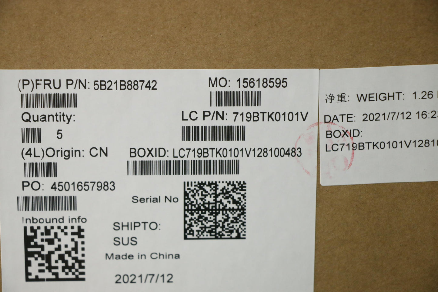 Lenovo Bdplanar Fli5-1145G7 16G Vpnok - 5B21B88742