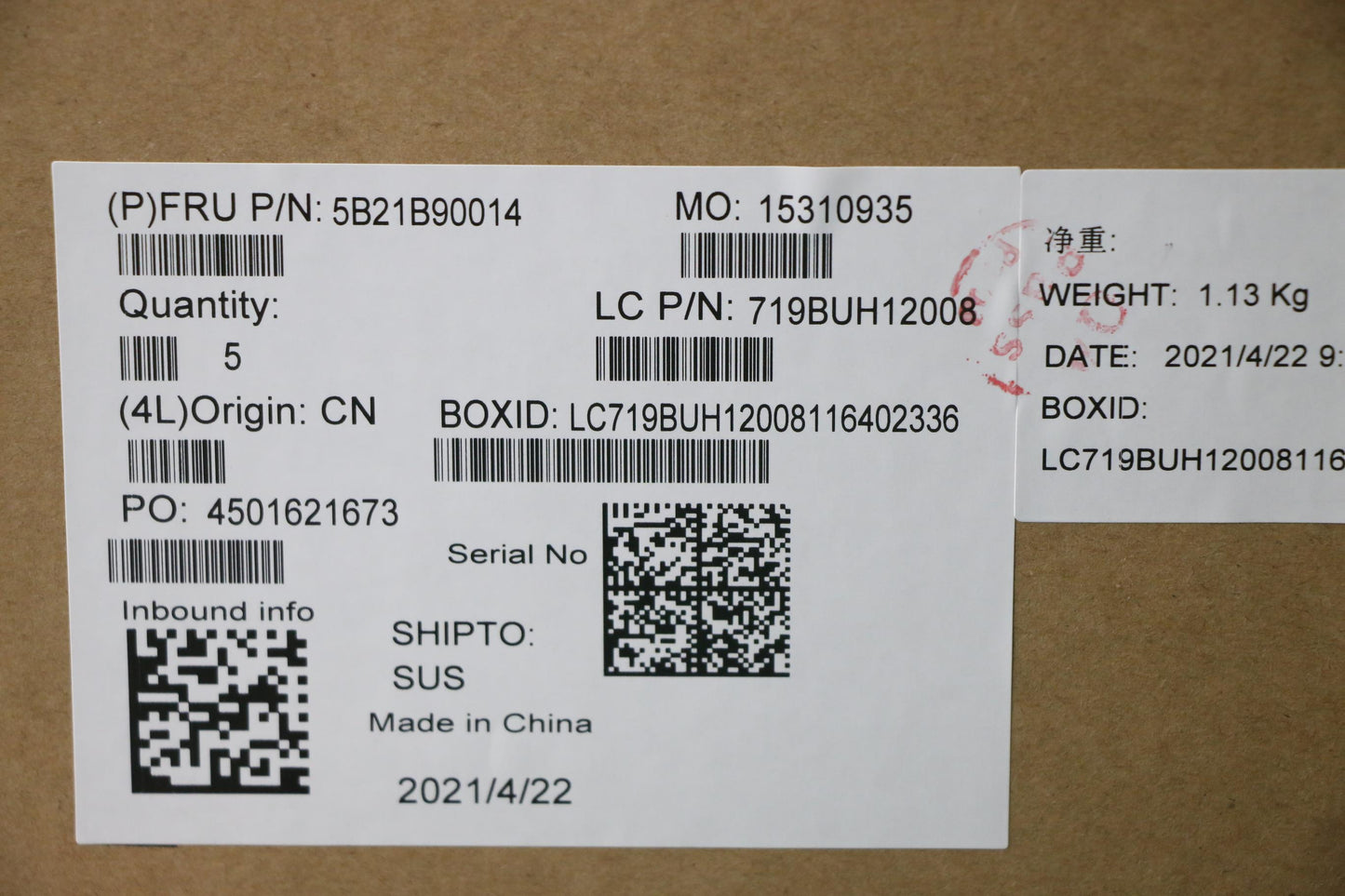 Lenovo Bdplanar Mb L 82Kd R55500U_Uma - 5B21B90014