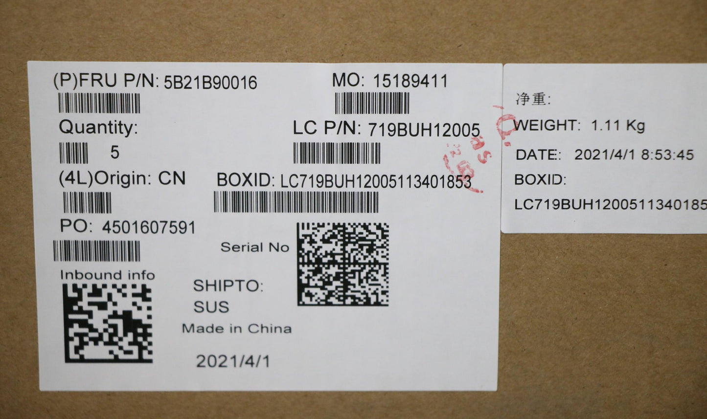 Lenovo Bdplanar Mb L 82Kd R55500U_Uma - 5B21B90016