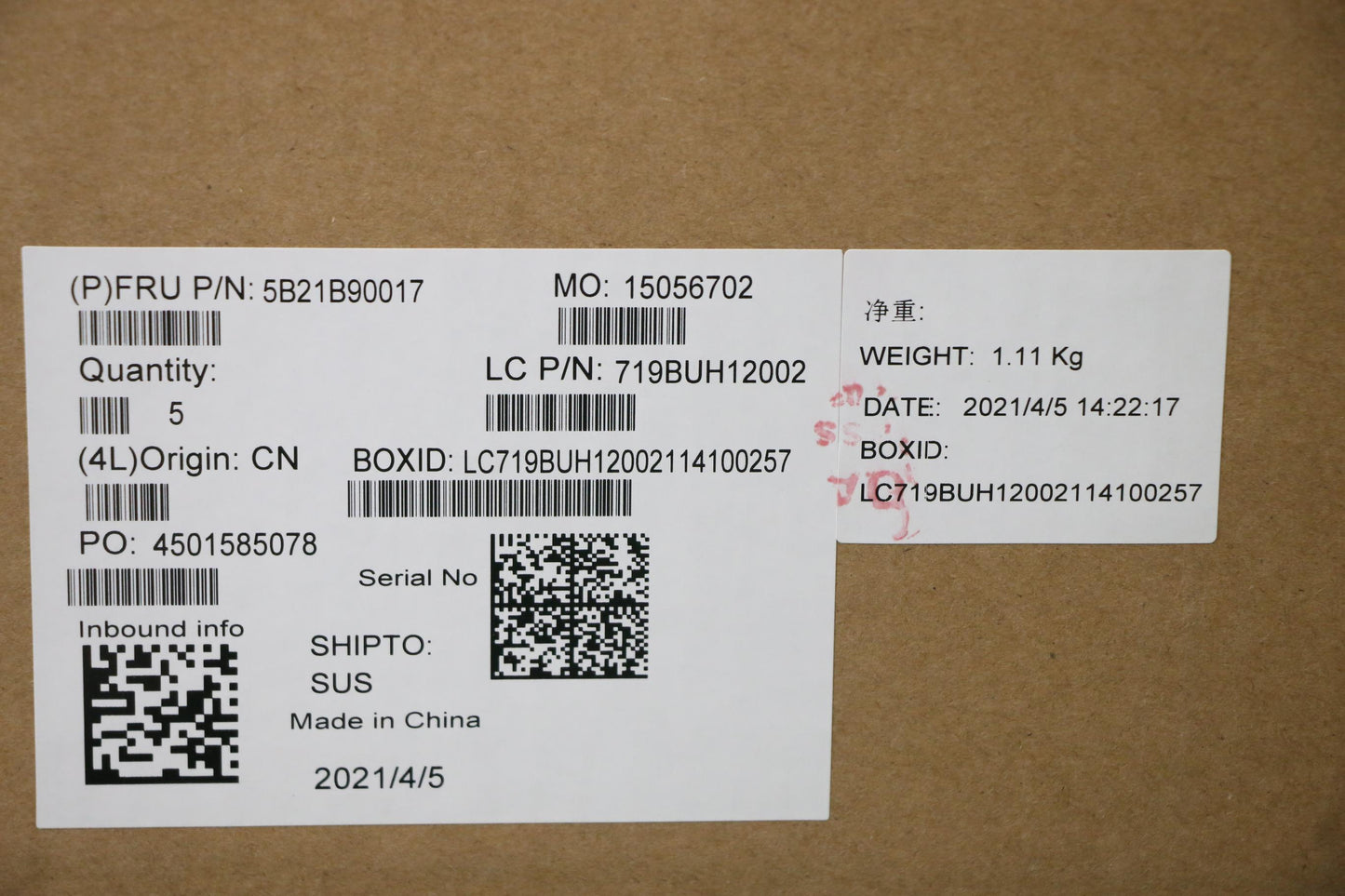 Lenovo Bdplanar Mb L 82Kd R55500U_Uma - 5B21B90017