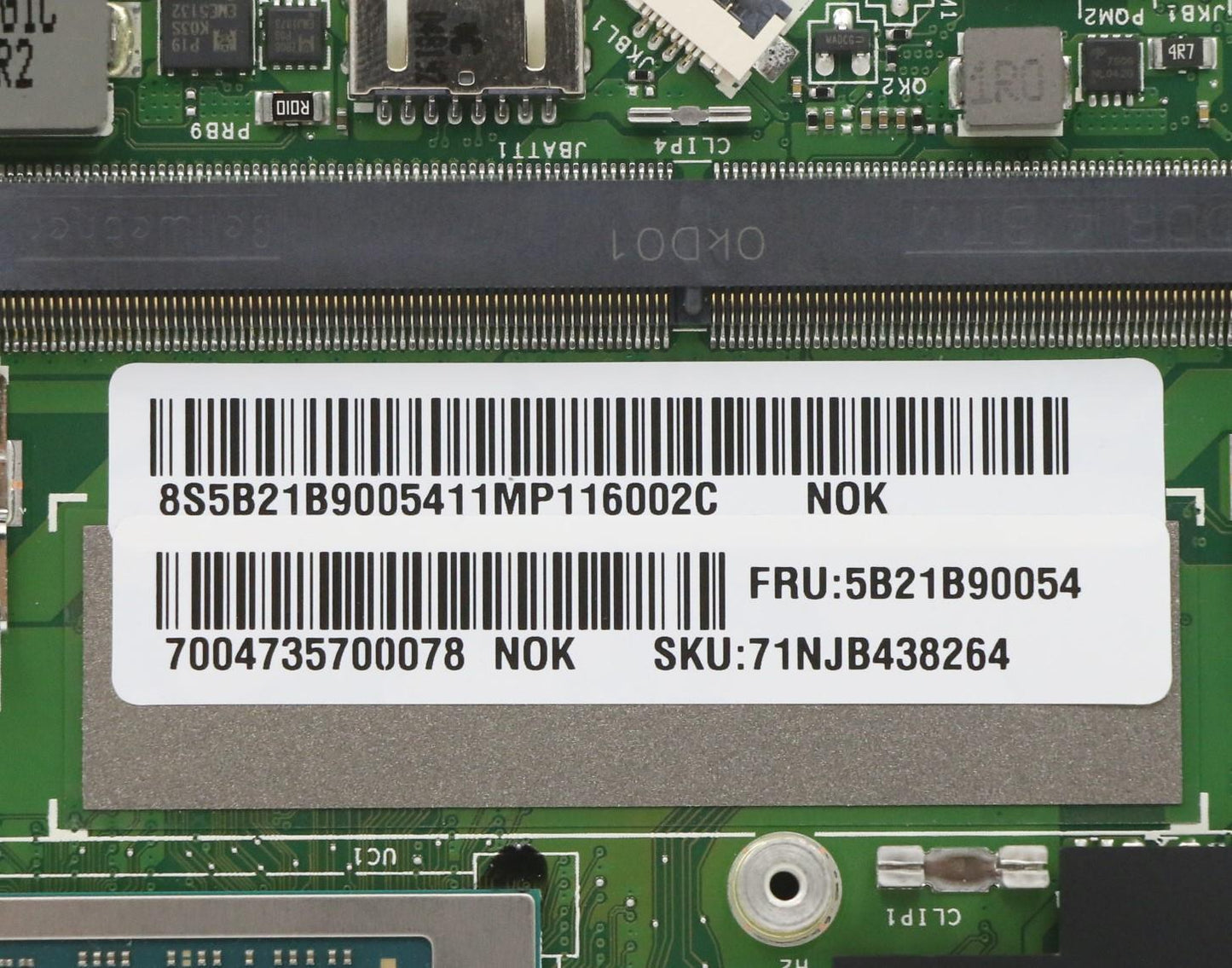 Lenovo Bdplanar Mbc20Vg Nokr343_Uma8G - 5B21B90054