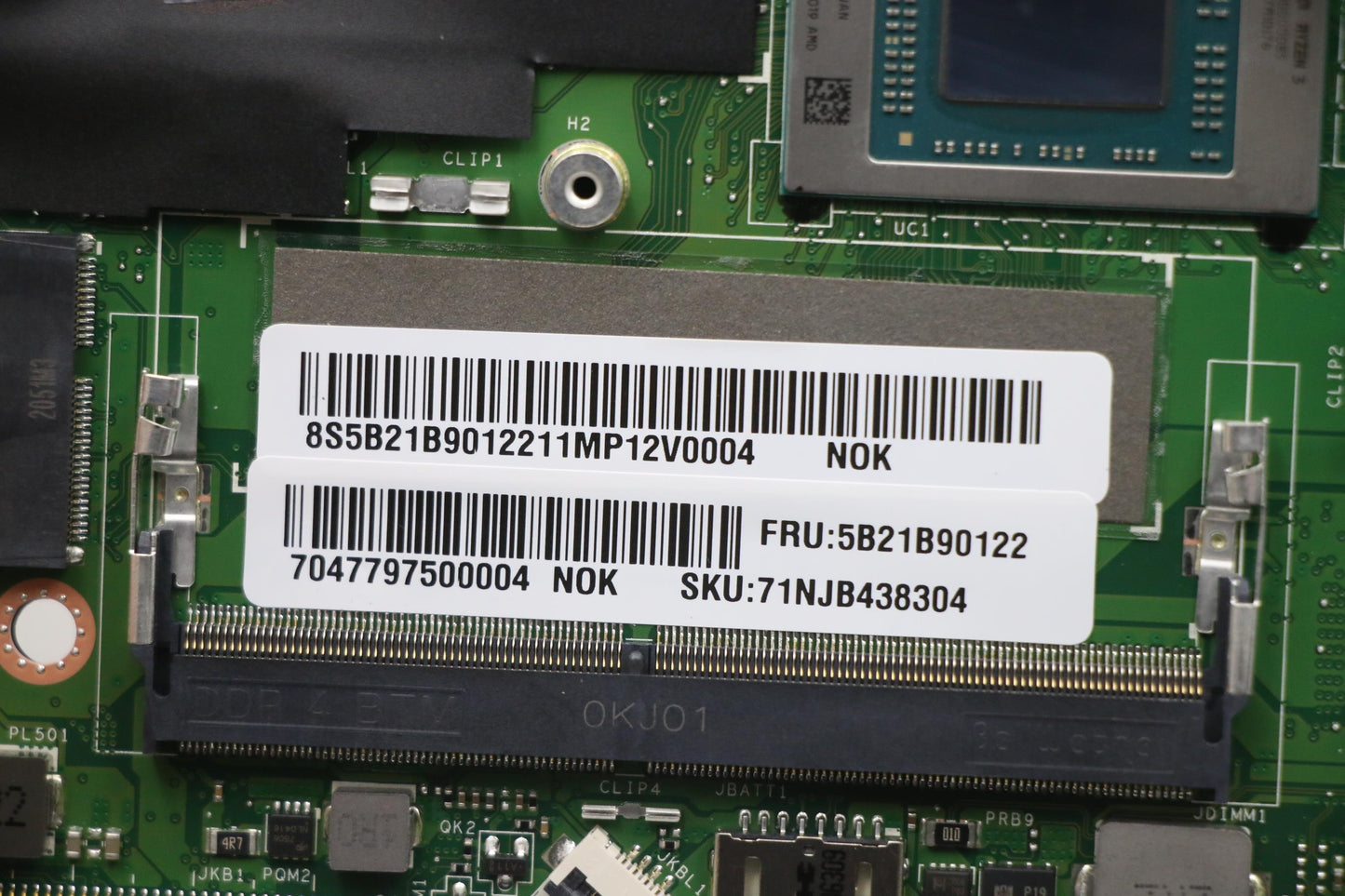Lenovo Bdplanar Mbc20Vg Nokr343_Uma8G - 5B21B90122