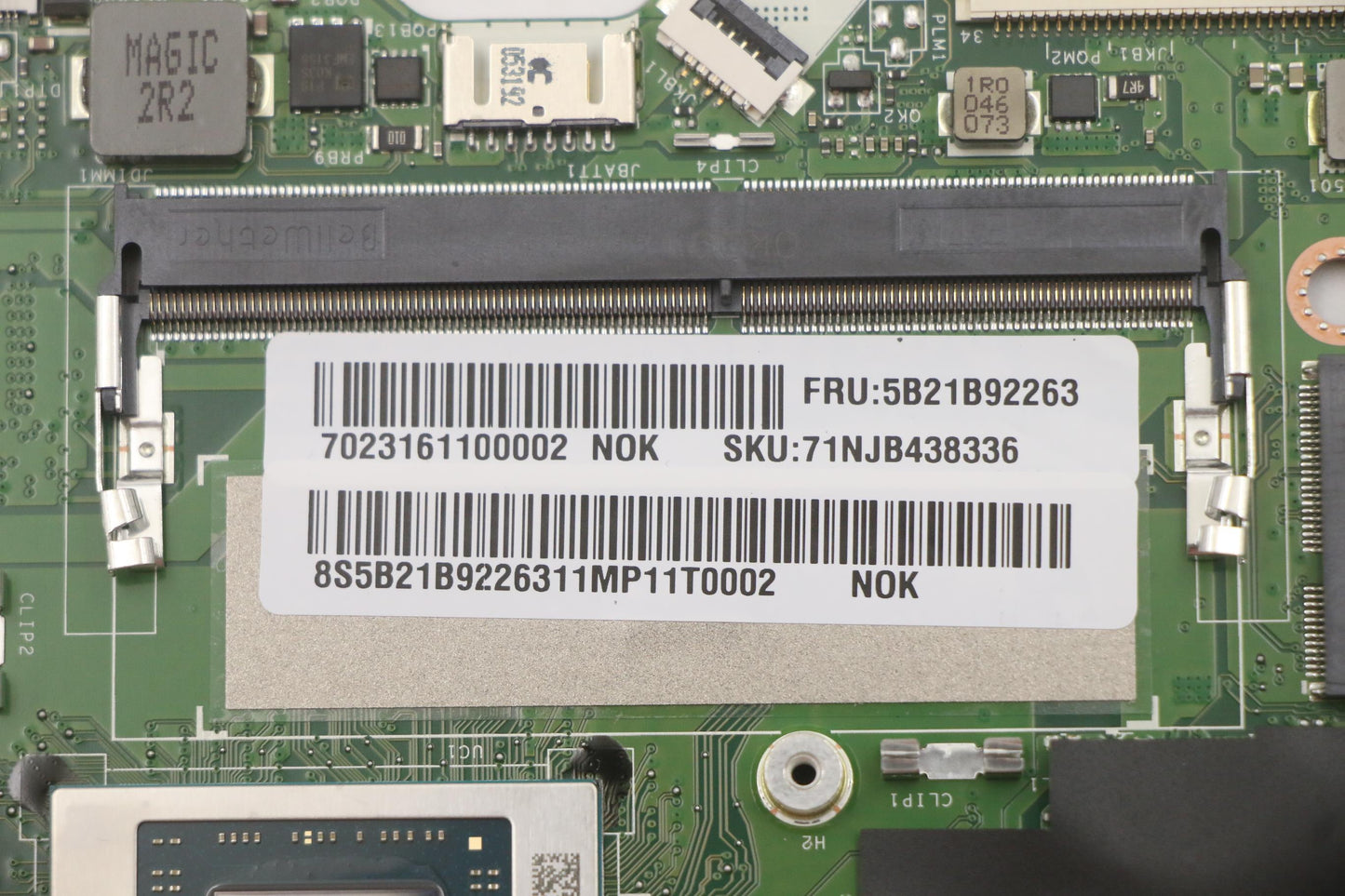 Lenovo Bdplanar Mbc20Vg Nokr748_Uma8G - 5B21B92263