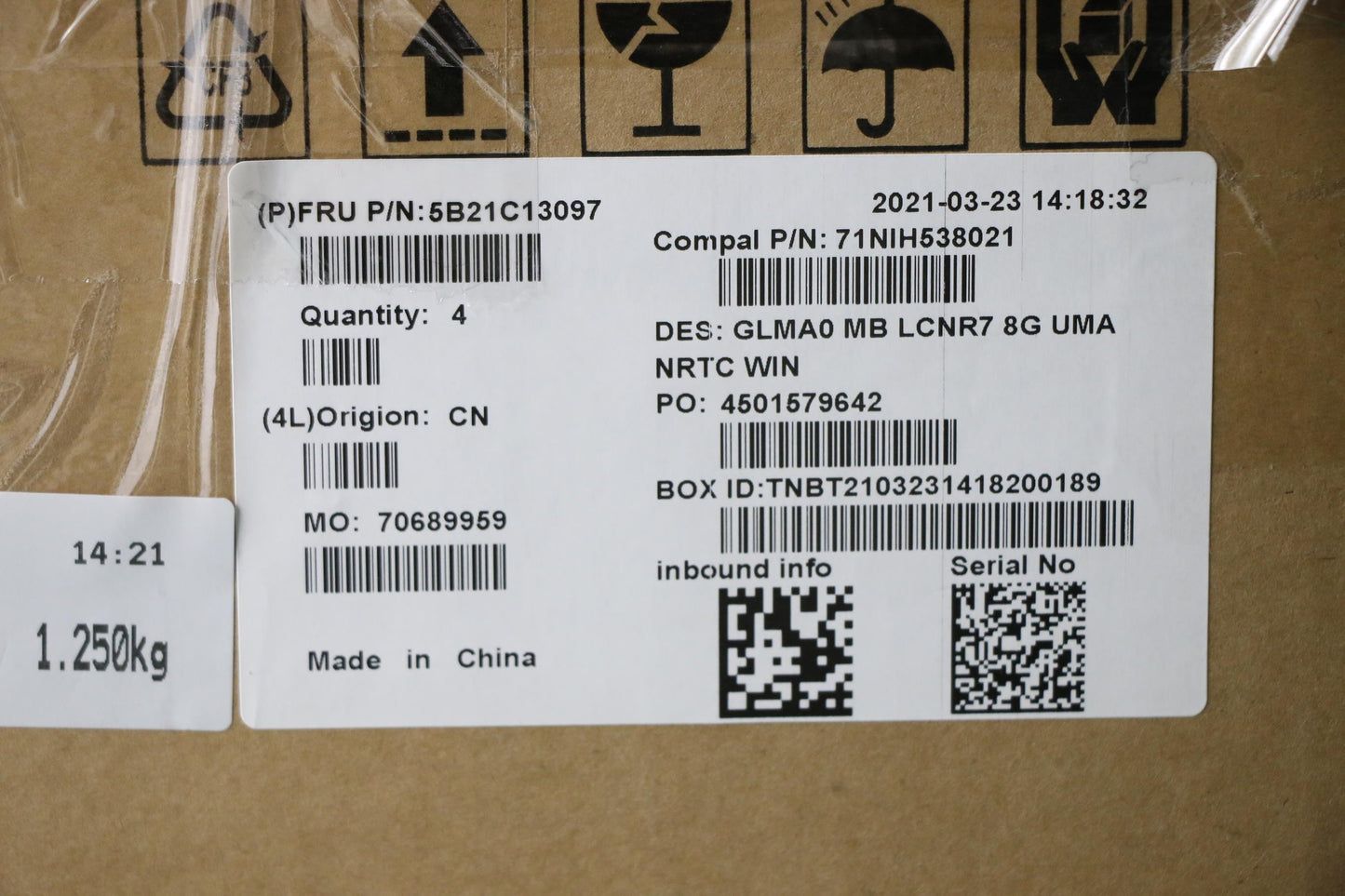 Lenovo Bdplanar Mb C82Lm Win Lcnr7 8G - 5B21C13097
