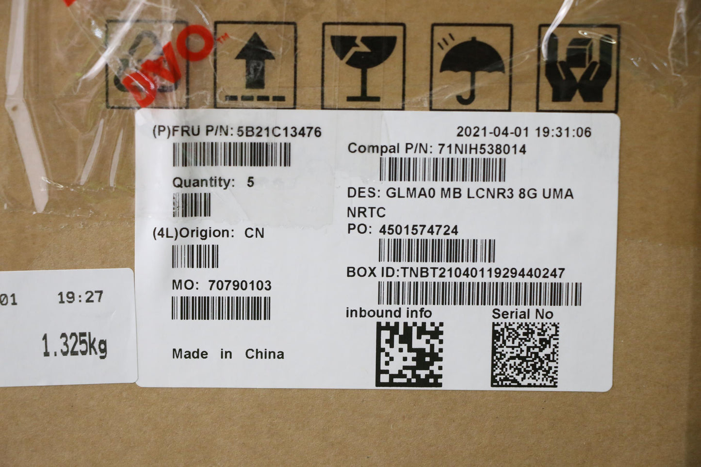 Lenovo Bdplanar Mb C82Lm Nok Lcnr3 8G - 5B21C13476