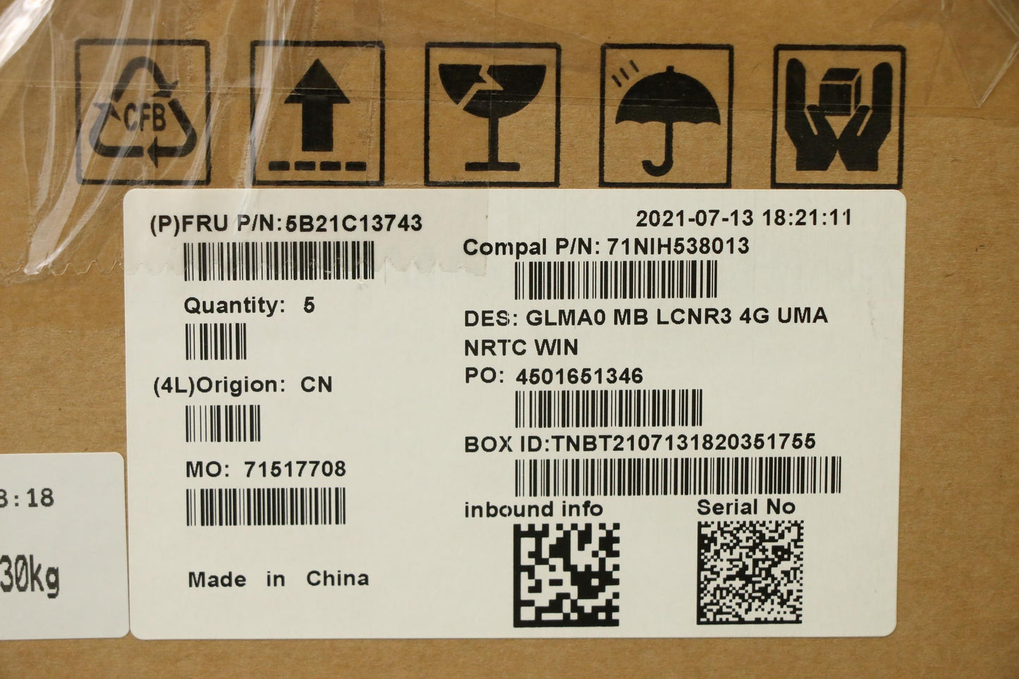 Lenovo Bdplanar Mb C82Lm Win Lcnr3 4G - 5B21C13743