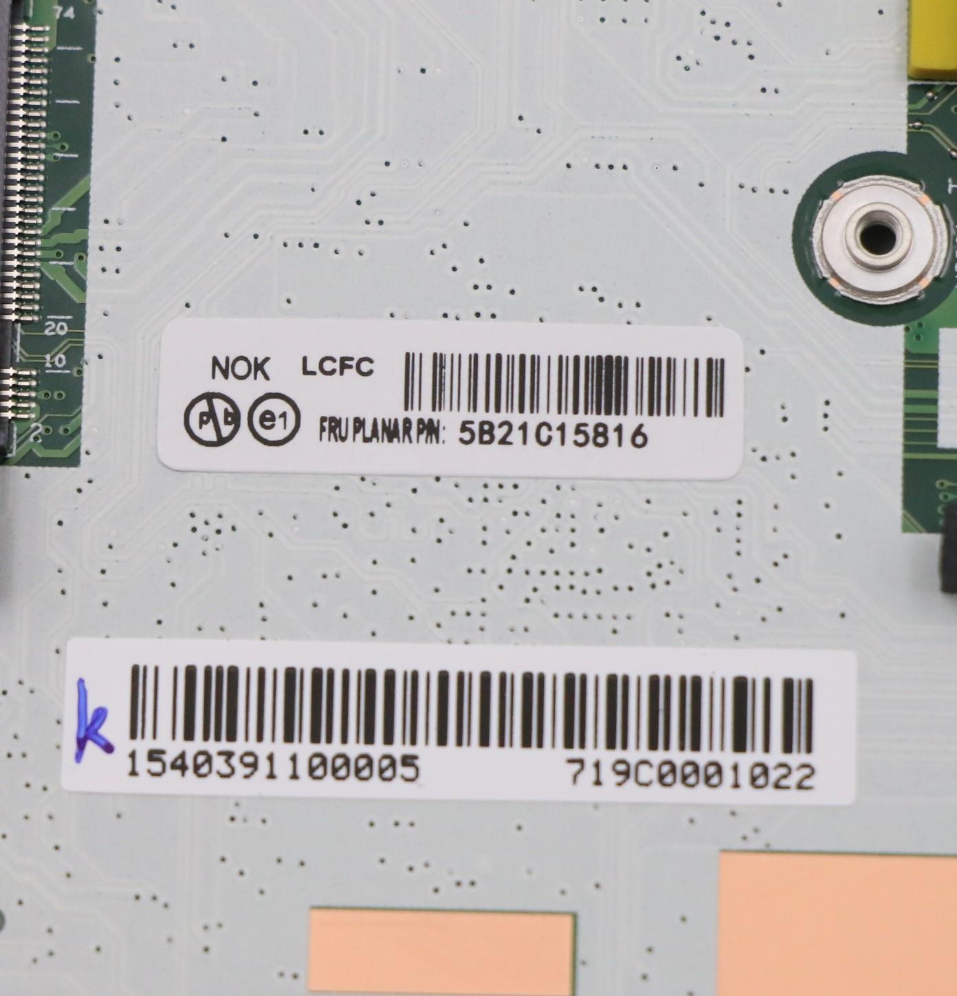 Lenovo Bdplanar Fli7-1165G7 8G Nok Na - 5B21C15816
