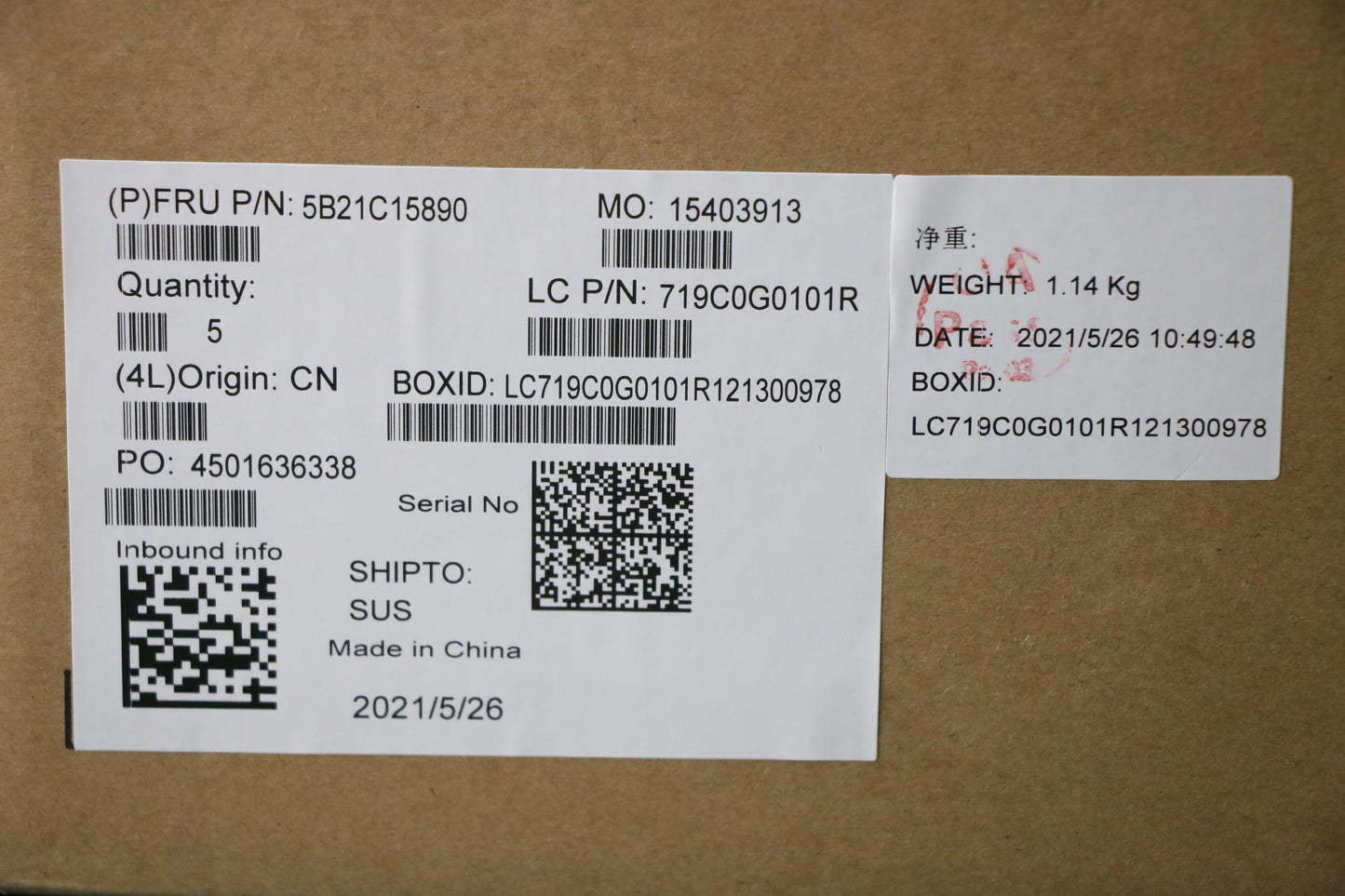 Lenovo Bdplanar Fli5-1135G7 8G 210Nok - 5B21C15890