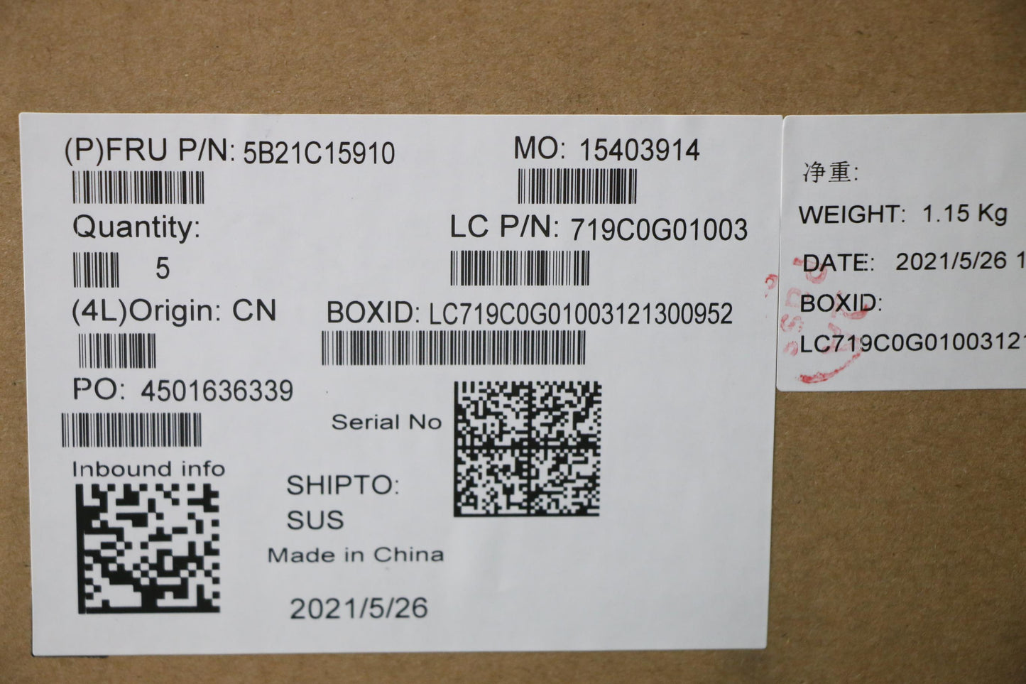 Lenovo Bdplanar Fli5-1135G7 16G210Nok - 5B21C15910