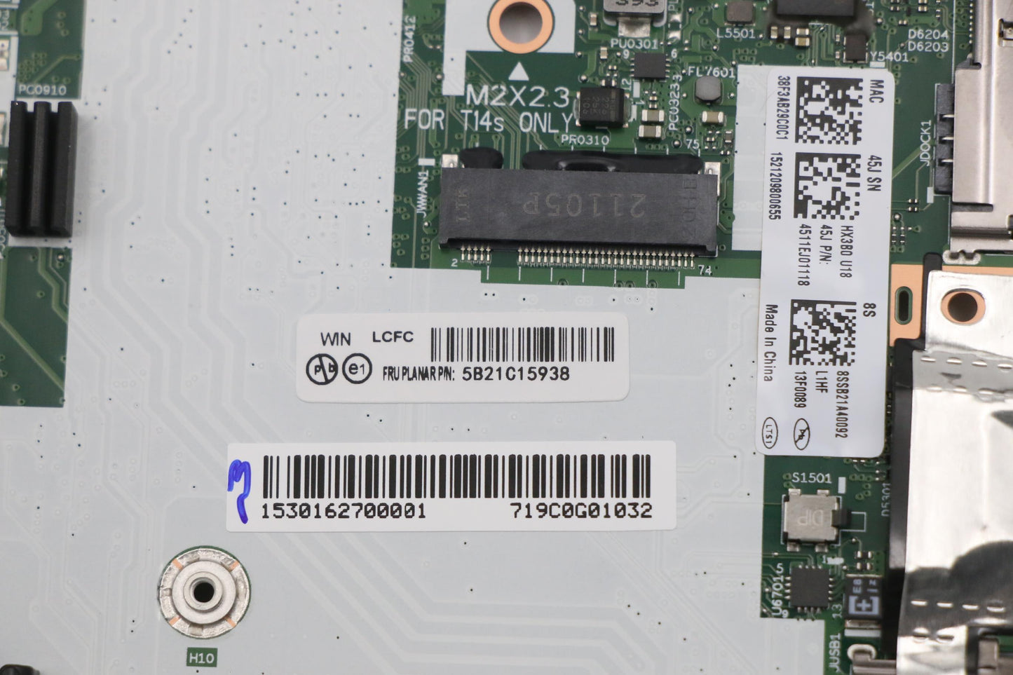 Lenovo Bdplanar I7-1165G7 32G 210 Win - 5B21C15938