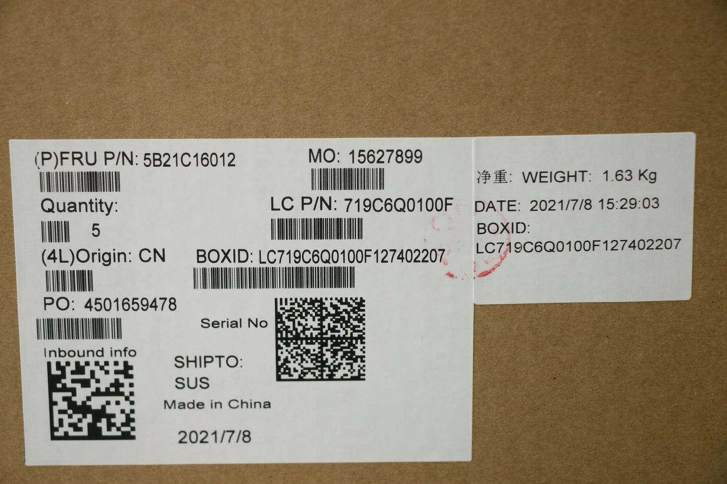 Lenovo Bdplanar Fl R5P 5650U Ig,Nok,Y - 5B21C16012