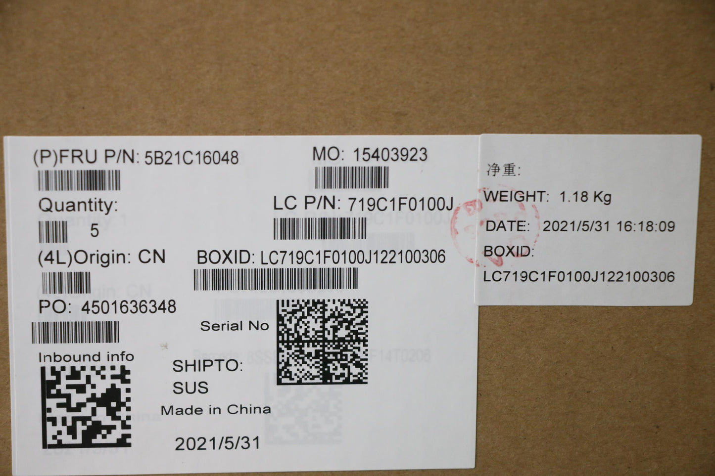 Lenovo Bdplanar Flr3 5300U Rvg8G Mbno - 5B21C16048