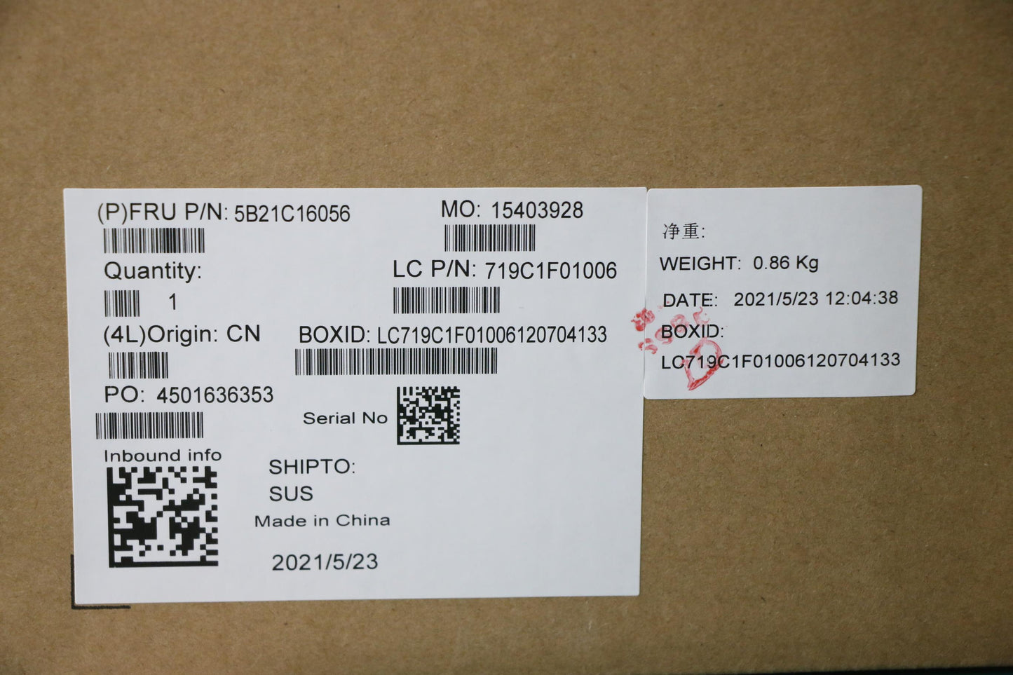 Lenovo BDPLANAR FLR5 5500U RVG, 8GB, MB, WIN, ND, Yd2Y AB - 5B21C16056