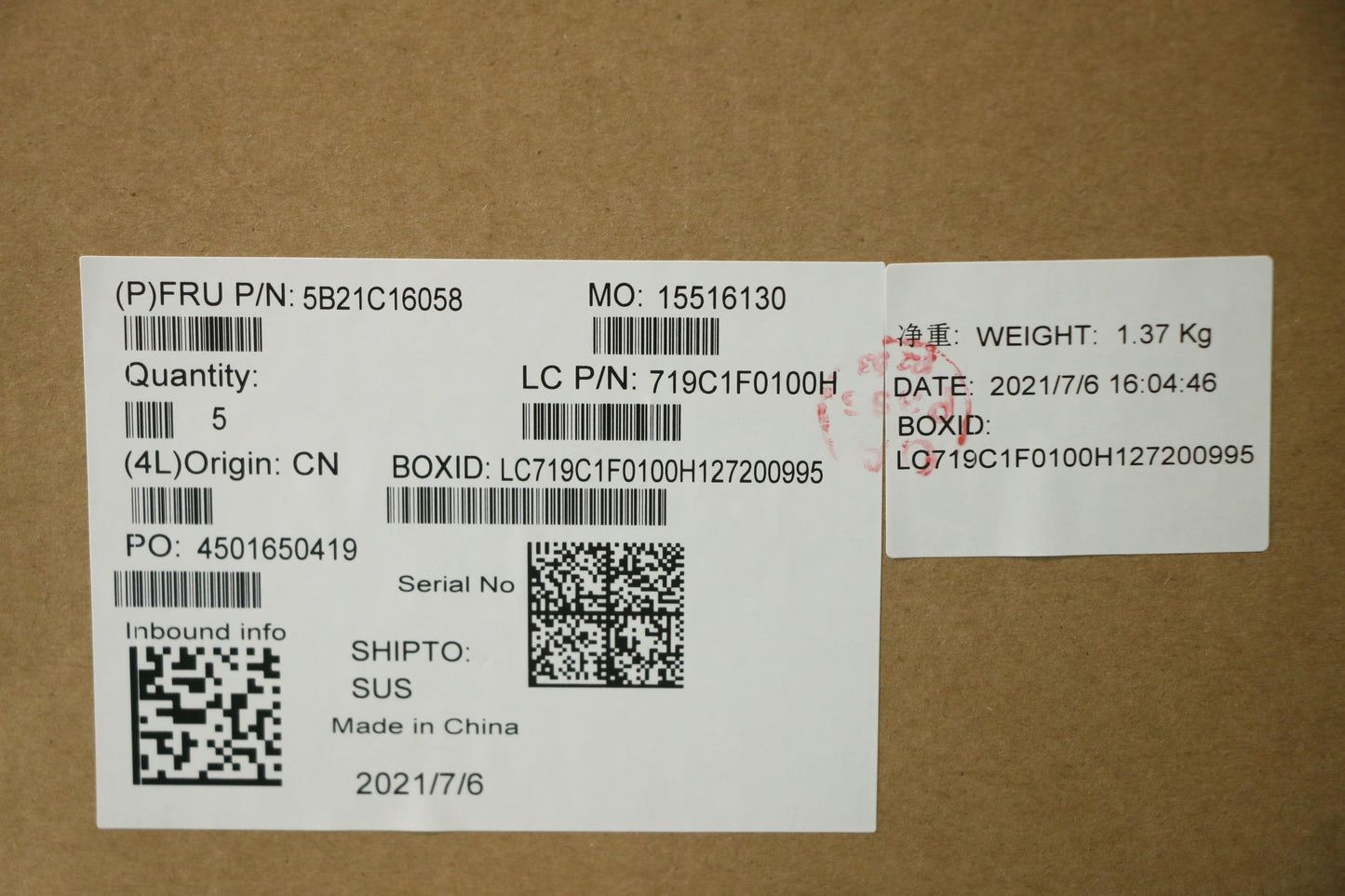 Lenovo Bdplanar Flr5 5600U Rvg8G Mbwi - 5B21C16058