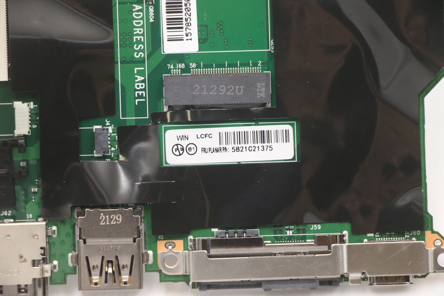 Lenovo Bdplanar Win,I5-8265U,8G,9560, - 5B21C21375