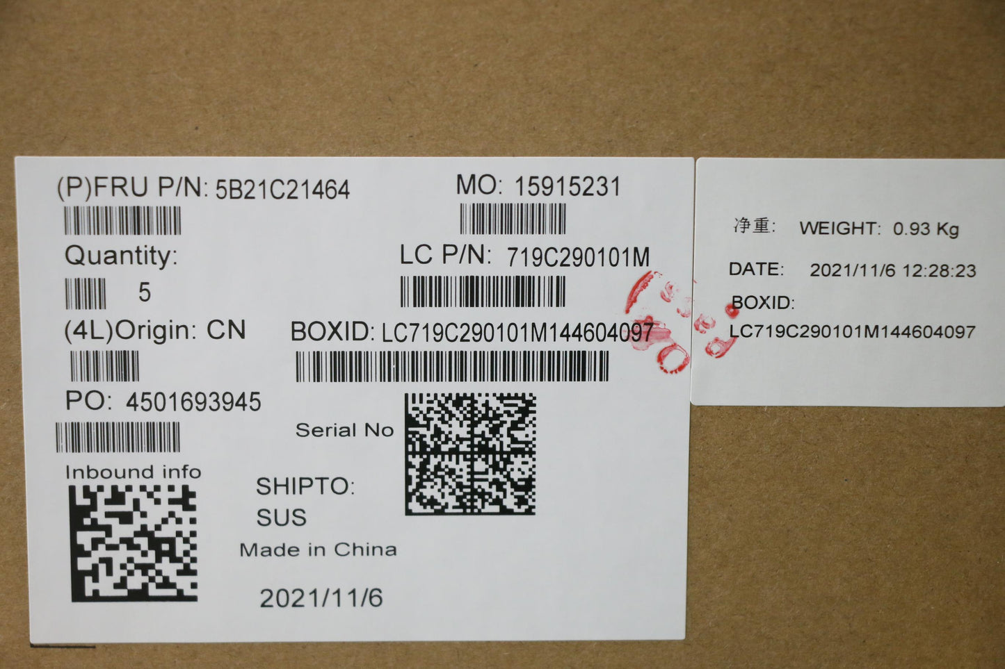 Lenovo Bdplanar Win,I5-8365U,8G,9560, - 5B21C21464
