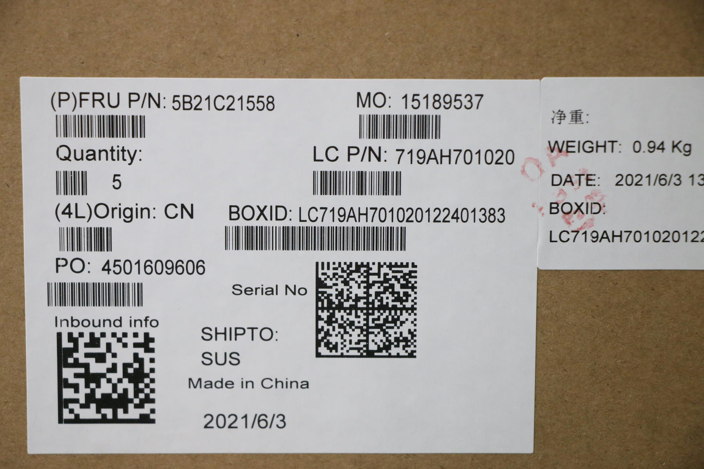 Lenovo Mb Win I5 - 5B21C21558