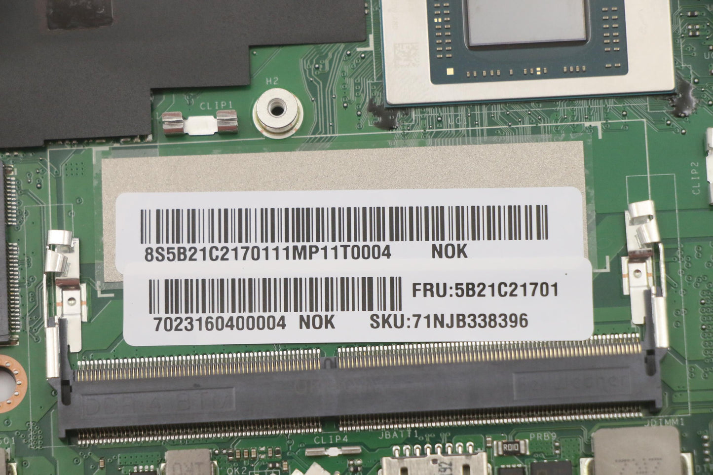 Lenovo Bdplanar Mbc20Vf Nokr747_Uma8G - 5B21C21701