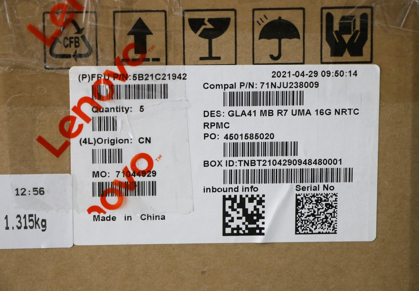 Lenovo Bdplanar Mb C 82L7 Nok R7Uma 1 - 5B21C21942