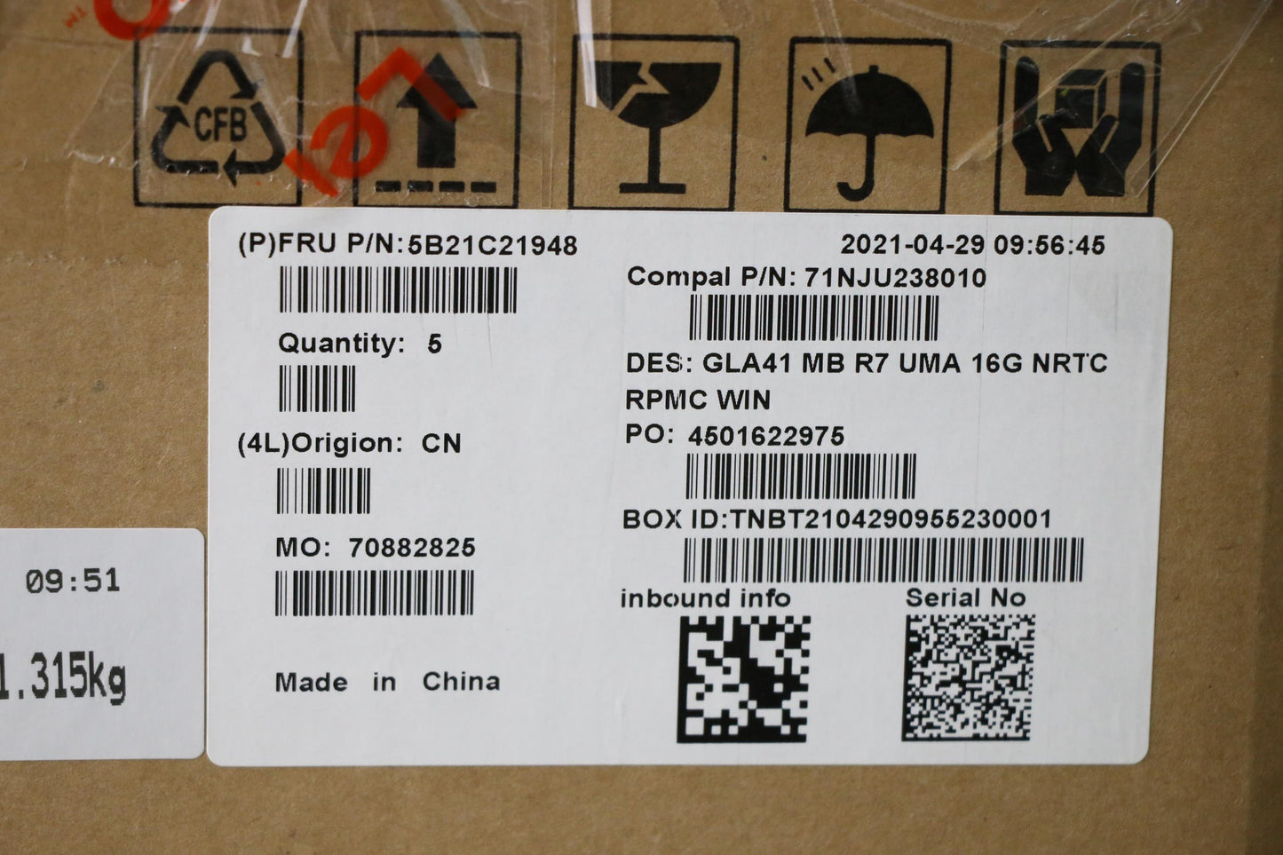 Lenovo Bdplanar Mb C 82L7 Win R7Uma 1 - 5B21C21948