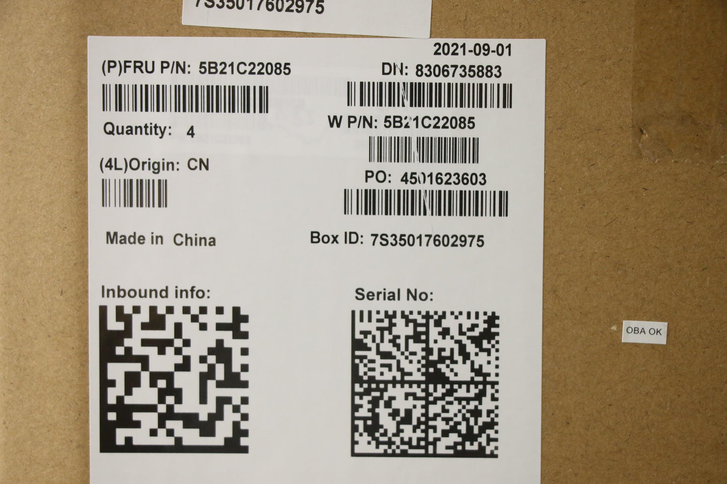 Lenovo Bdplanar Mbw20Vawini51135G7 U8 - 5B21C22085