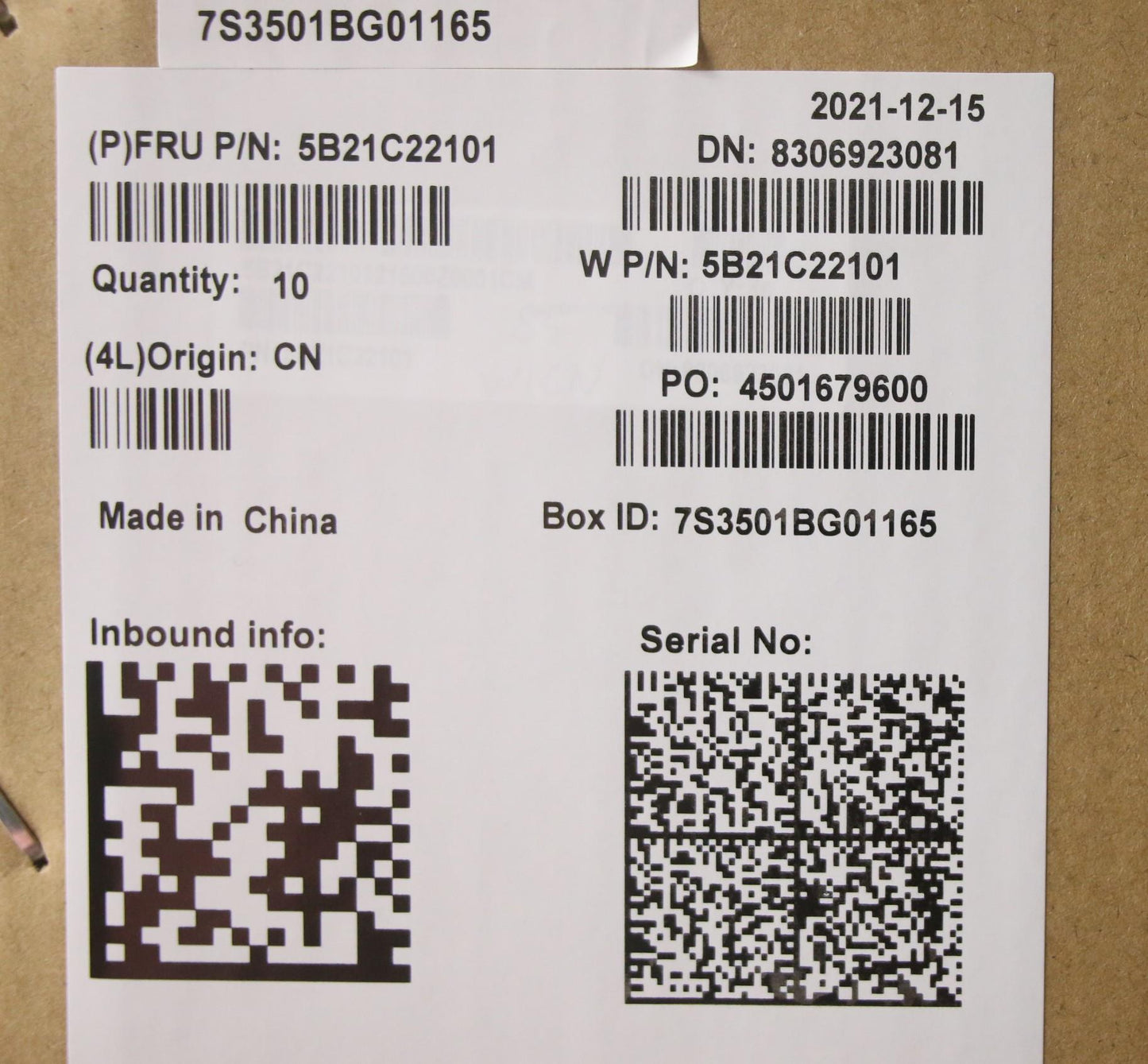 Lenovo Bdplanar Mbw20Vanoki51135G7U8G - 5B21C22101