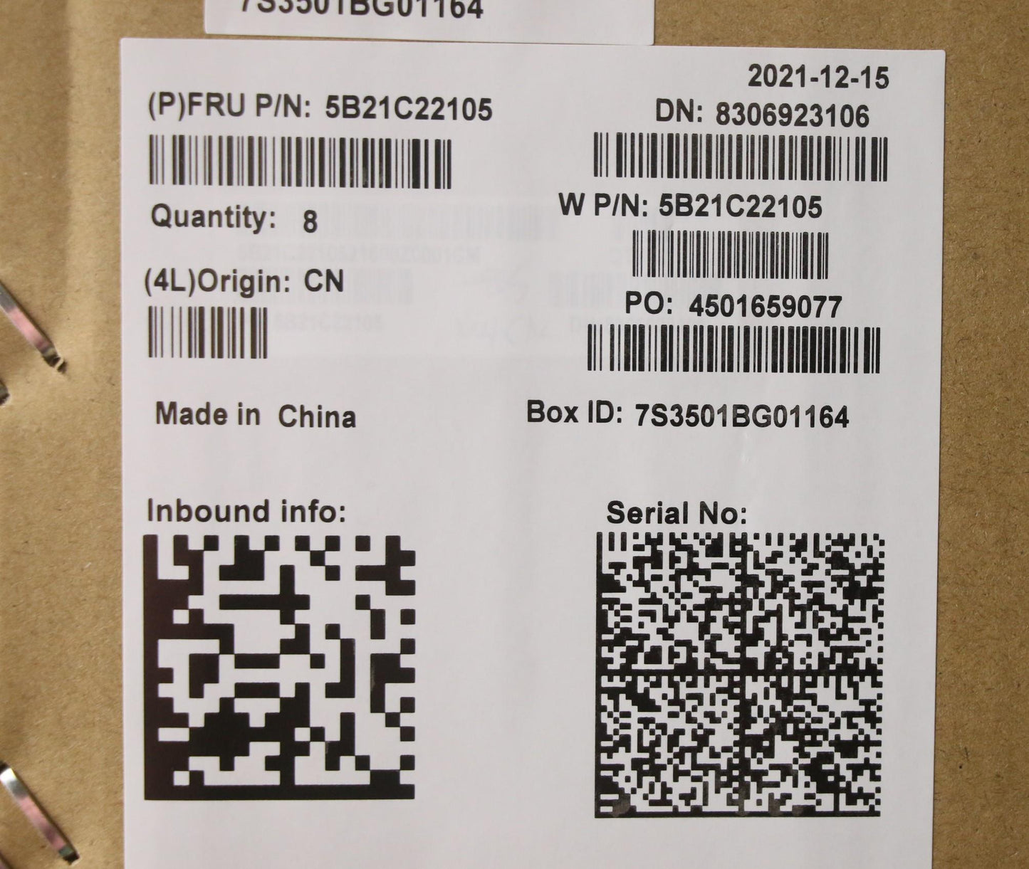 Lenovo Bdplanar Mbw20Vanoki51135G7U16 - 5B21C22105