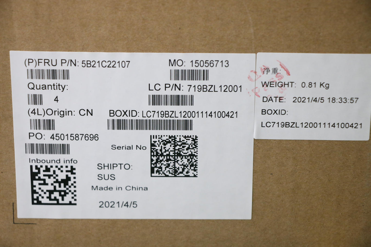 Lenovo Bdplanar Mb L82Ncwin I5_Uma_8G - 5B21C22107