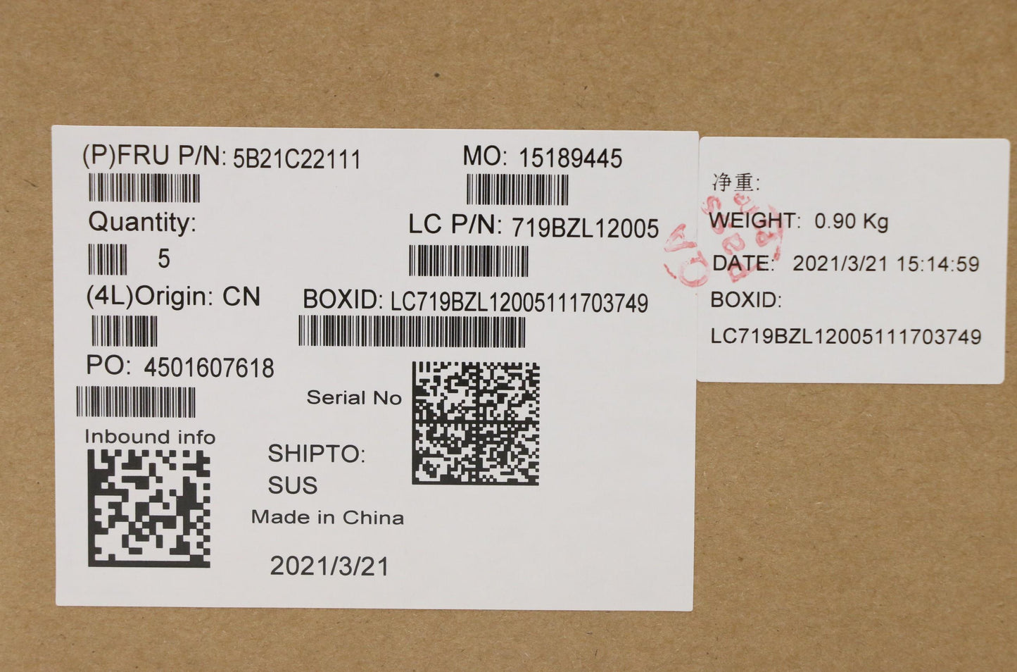Lenovo Bdplanar Mb L82Ncwin I5_Uma_16 - 5B21C22111